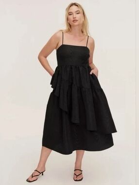 Kate Spade New York X Target Womens Tiered Ruffle Midi Tank Dress Sz XS, M